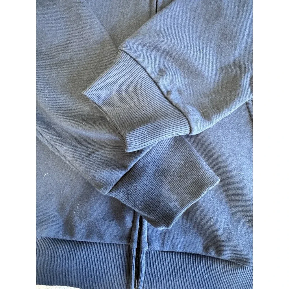True Religion Men's Classic Buddha Logo Full Zip Up Hoodie Sweatshirt Large